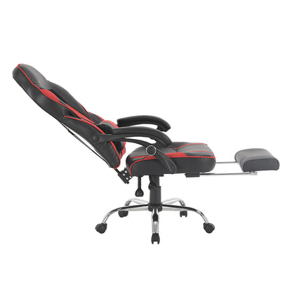 Silla Gamer Samus-Red Reclinable con Descansapies Roja