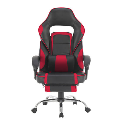 Silla Gamer Samus-Red Reclinable con Descansapies Roja