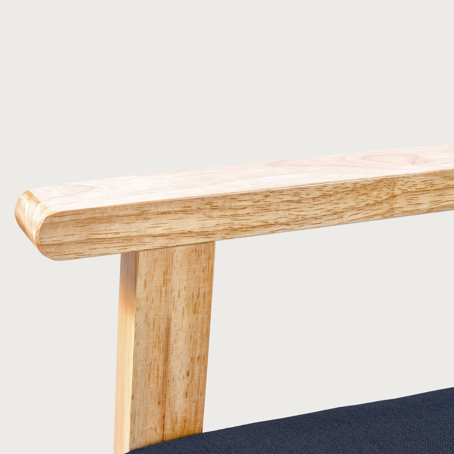 Sillón Individual San Carlos de Madera Tapizado Azul