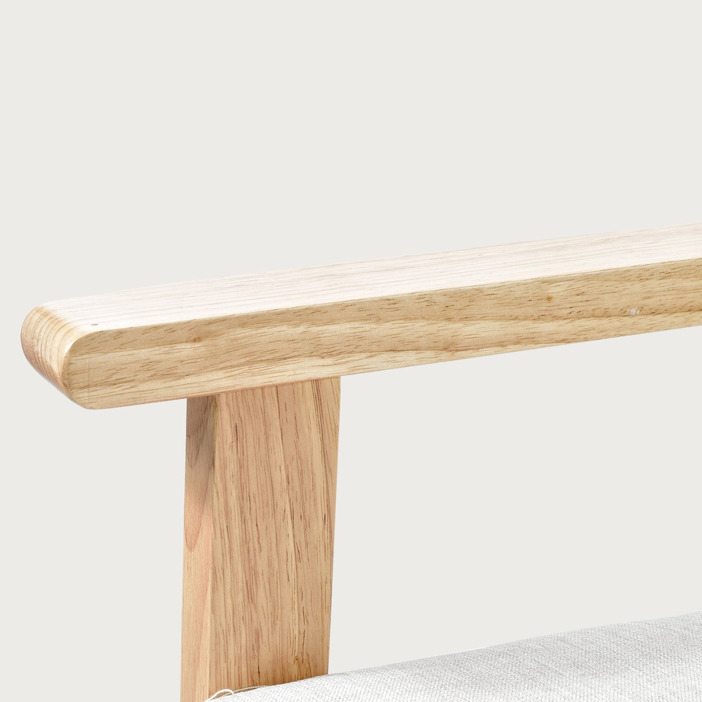 Sillón Individual San Carlos de Madera Tapizado Gris