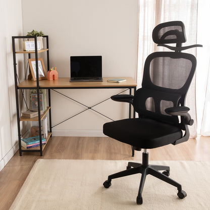 Silla de Oficina Ergonómica con Brazos Abatibles