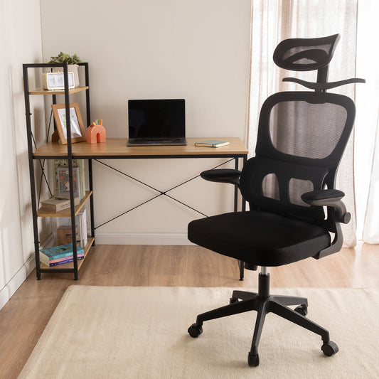 Silla de Oficina Ergonómica con Brazos Abatibles