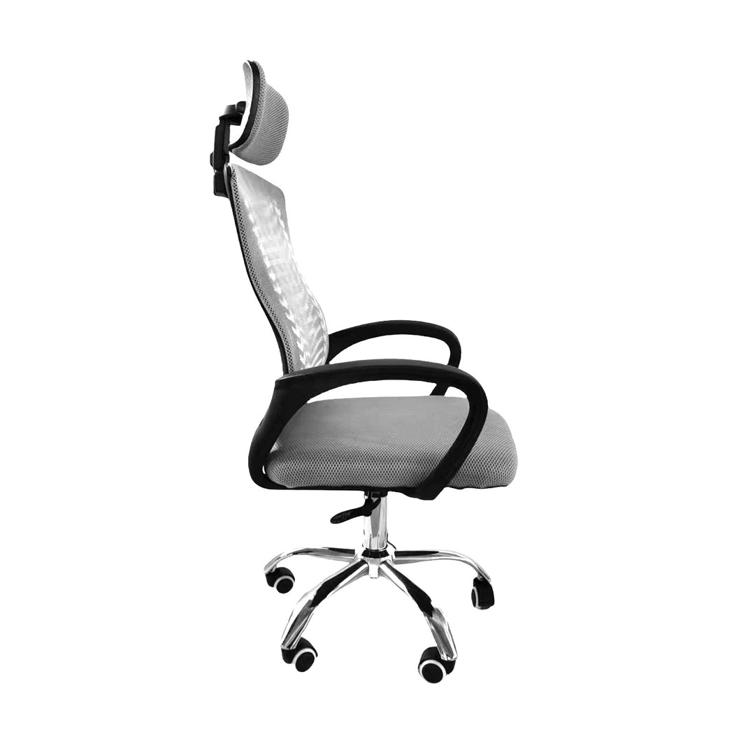 Silla de Oficina con Cabecera Gris