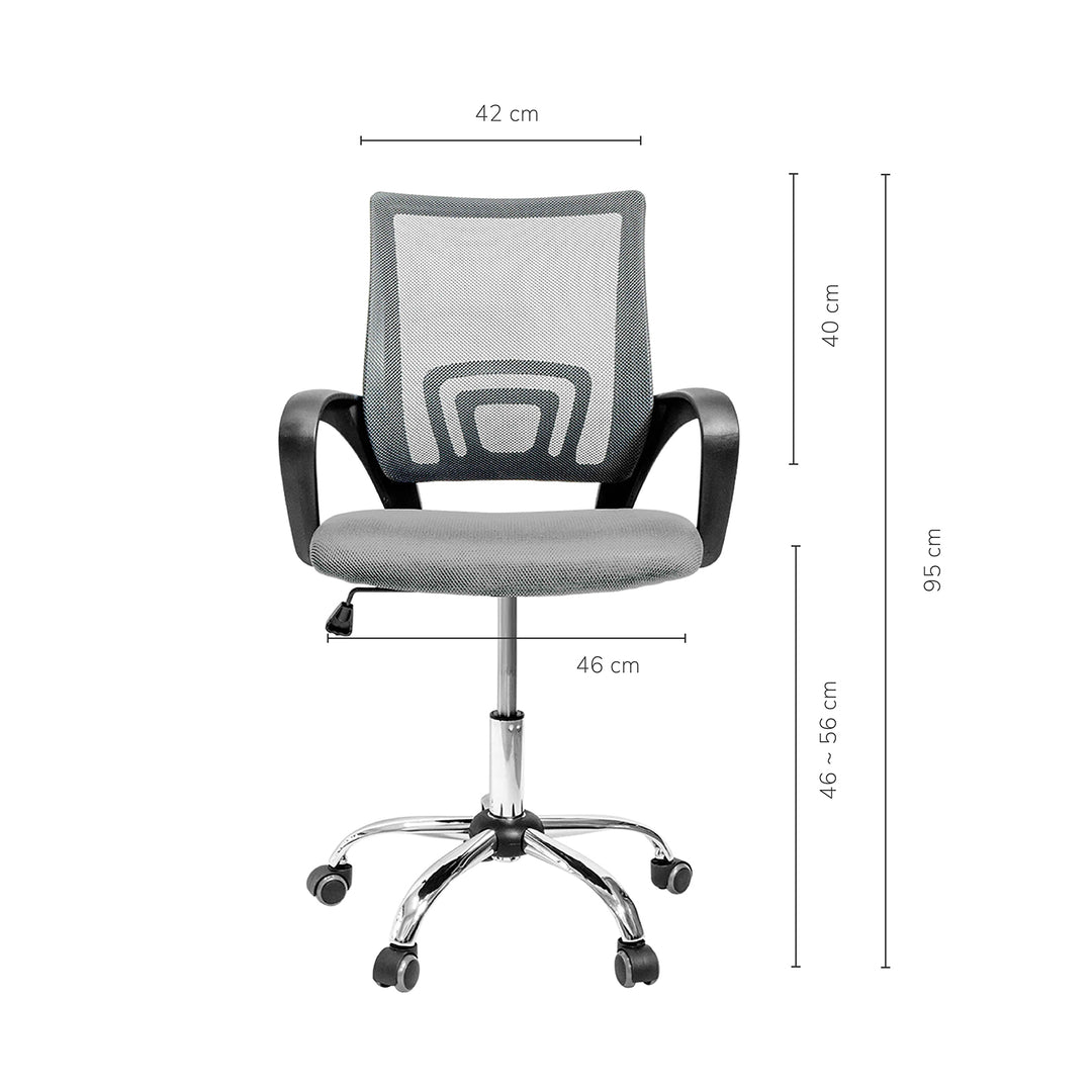 Silla de Oficina Sill2-G Ergonómica Gris
