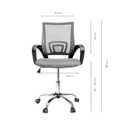 Silla de Oficina Sill2-G Ergonómica Gris