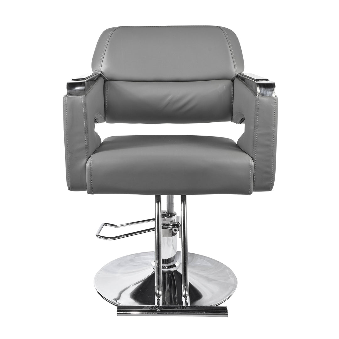 Silla Peluquería o Barbería Swiss Altura Regulable Gris