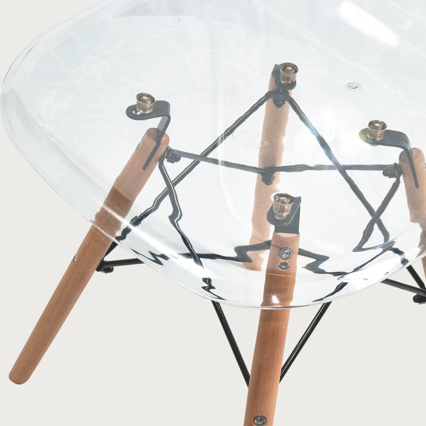 Silla de Comedor T-Mallorca Estilo Eames Transparente