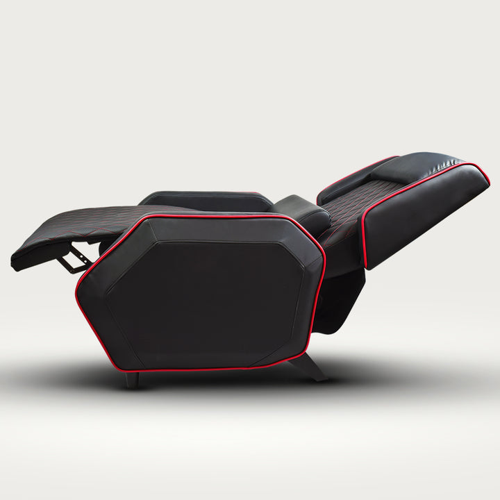 Sillón Gamer Thunder Reclinable con Reposapies Negro
