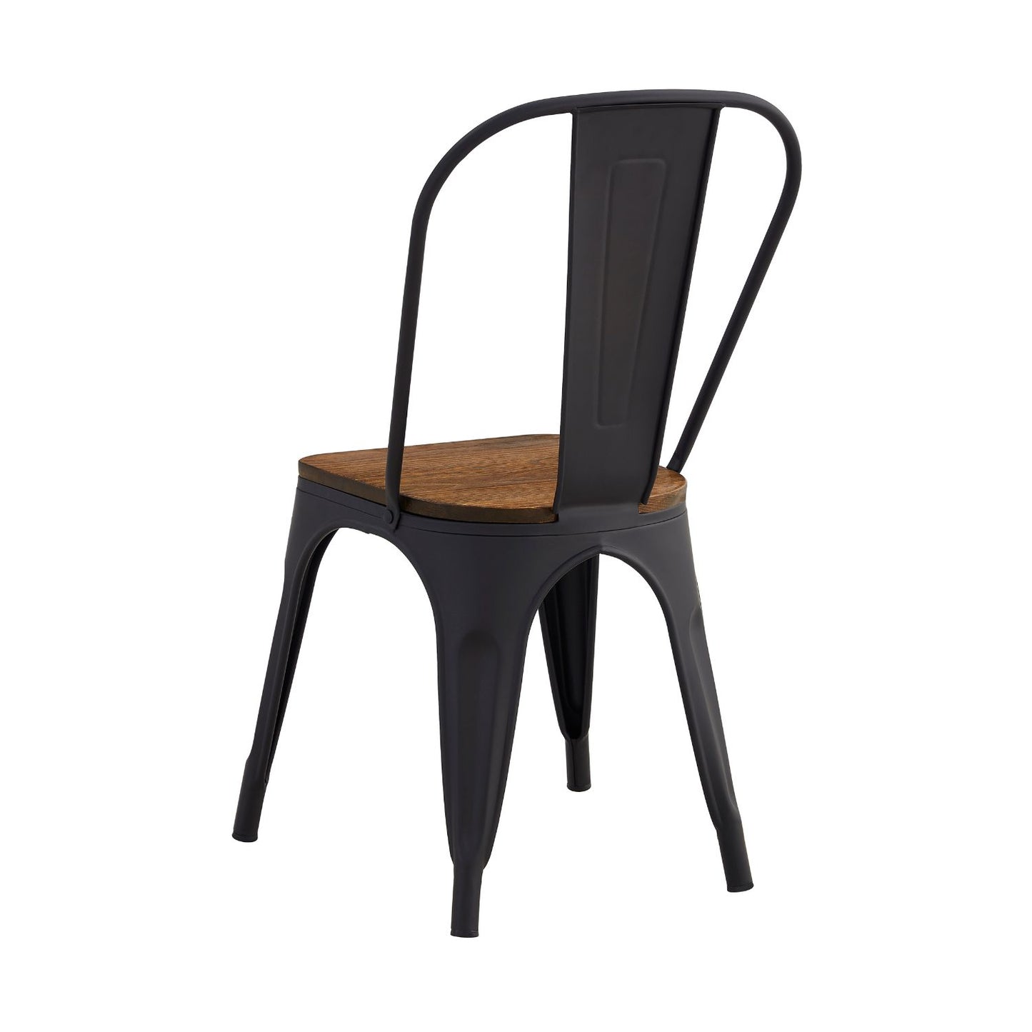 Set 4 Sillas de Comedor Tolix Estilo Industrial Negras