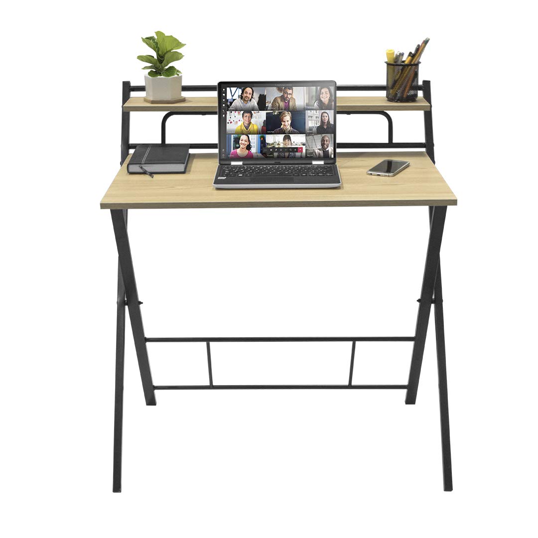Escritorio Tripoli-N Plegable Negro