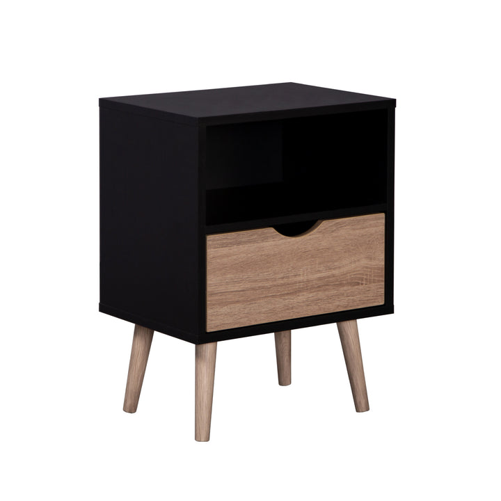 Combo Recámara Nórdica Black: 2 Burós + Cómoda