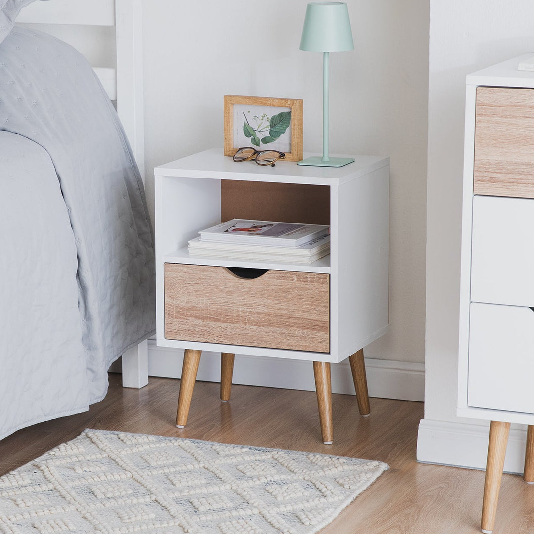 Combo Recámara Nórdica: 2 Burós + Cómoda