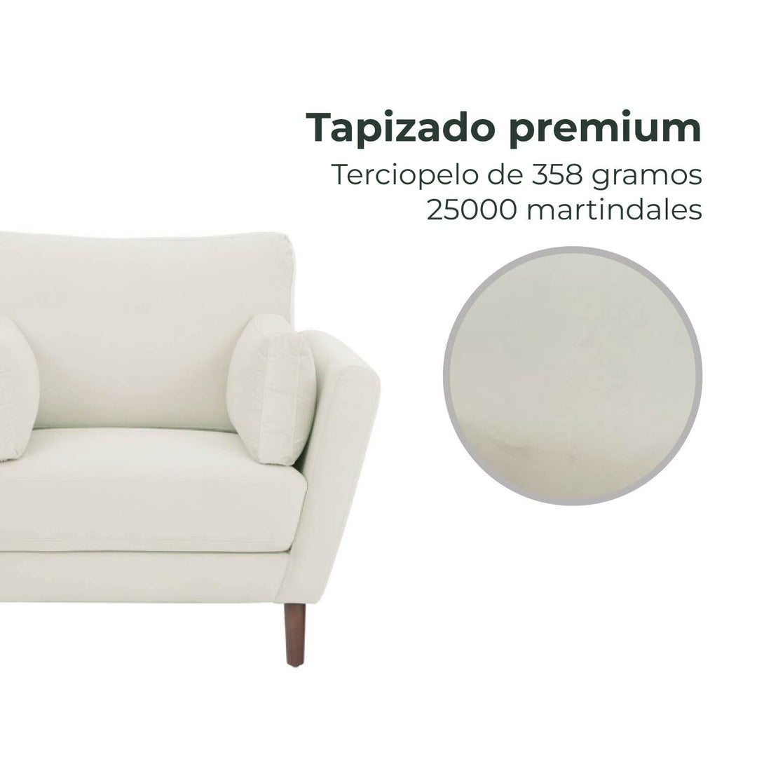 Sillón Individual Malaga Hueso