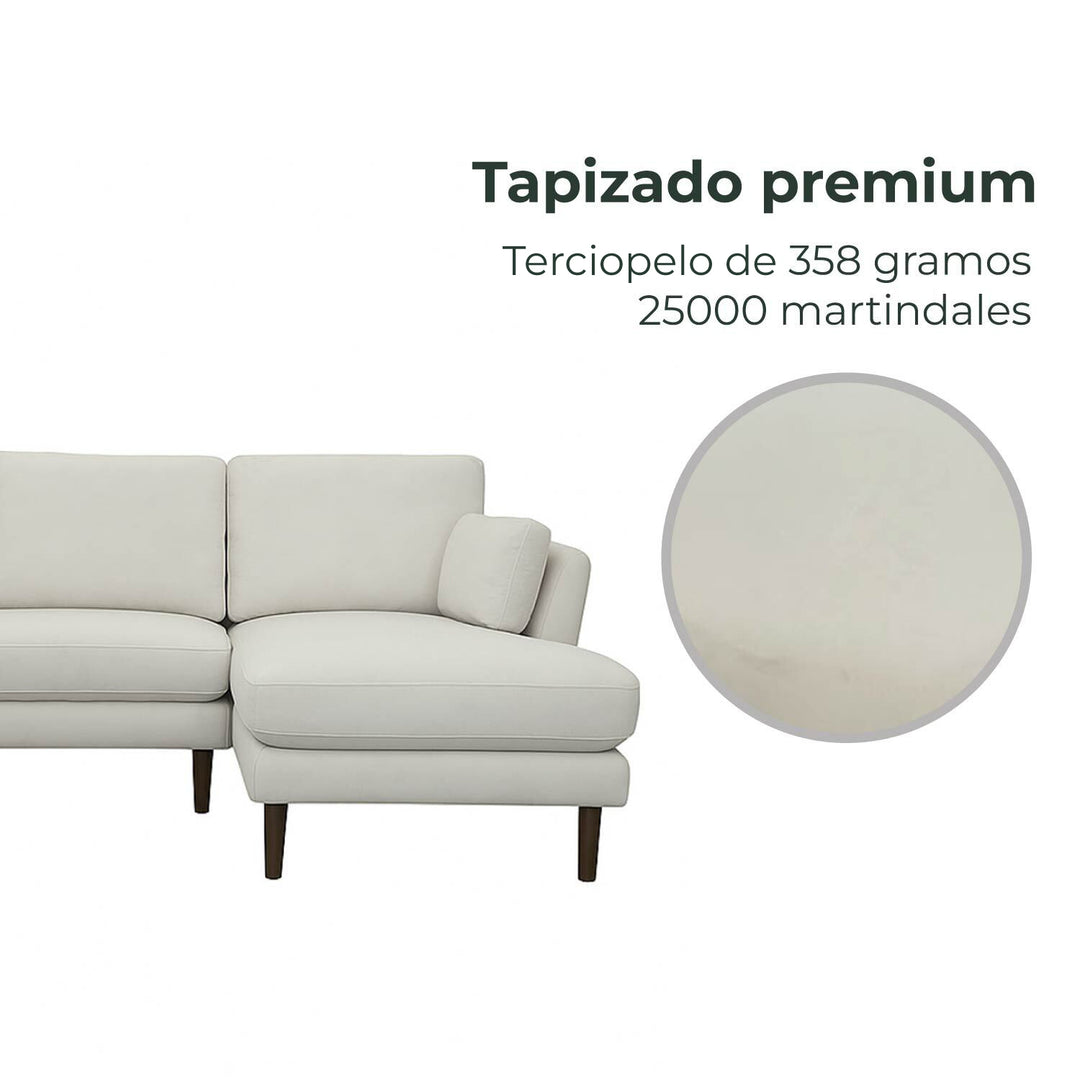 Sala Esquinero Sofa Modular Malaga Hueso