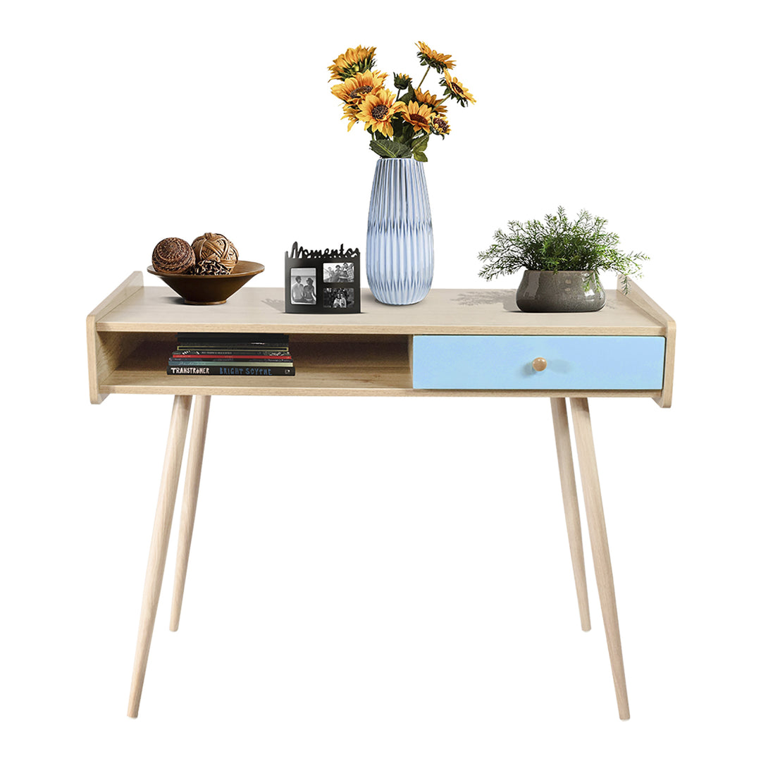 Escritorio Vintage-Blue con Cajón Azul