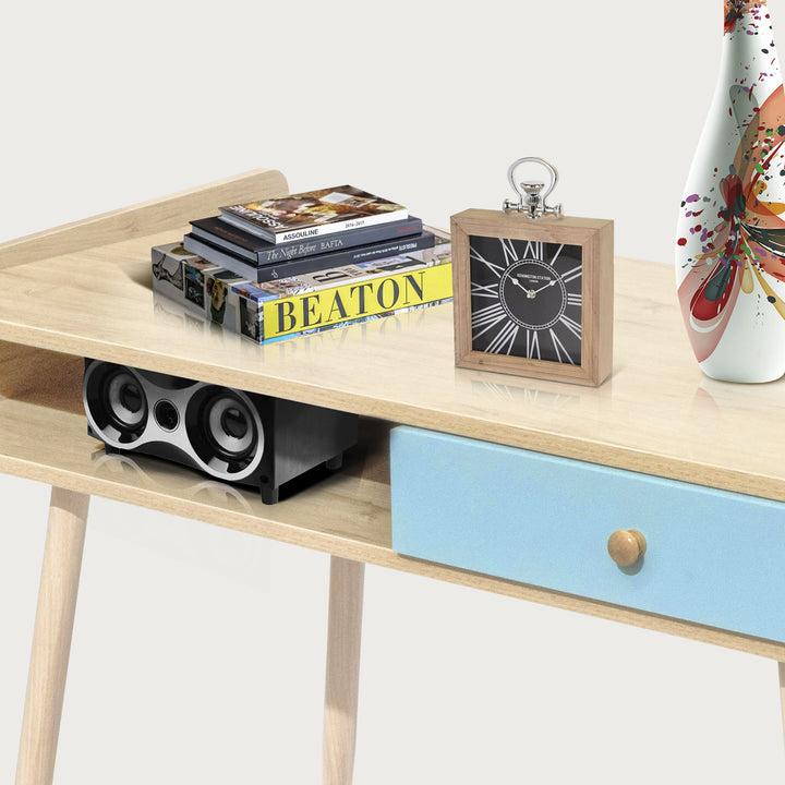 Escritorio Vintage-Blue con Cajón Azul