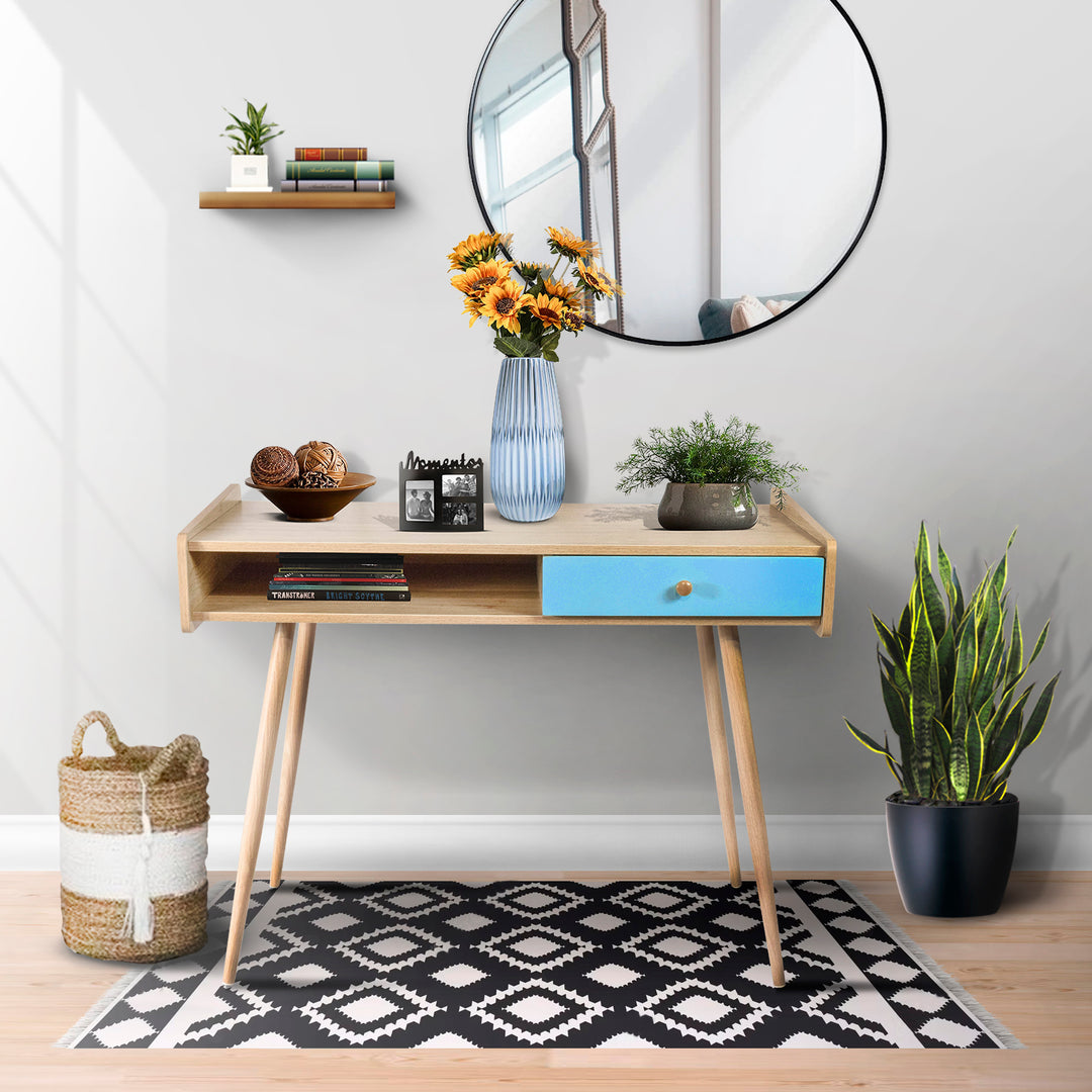 Escritorio Vintage-Blue con Cajón Azul