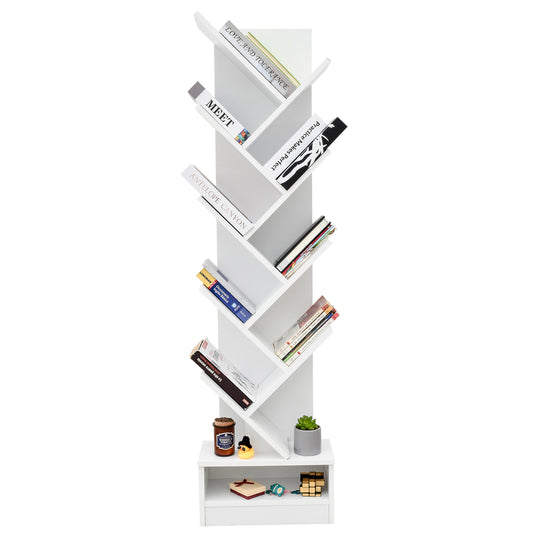 Librero Visdom Vertical Diseño Moderno Blanco