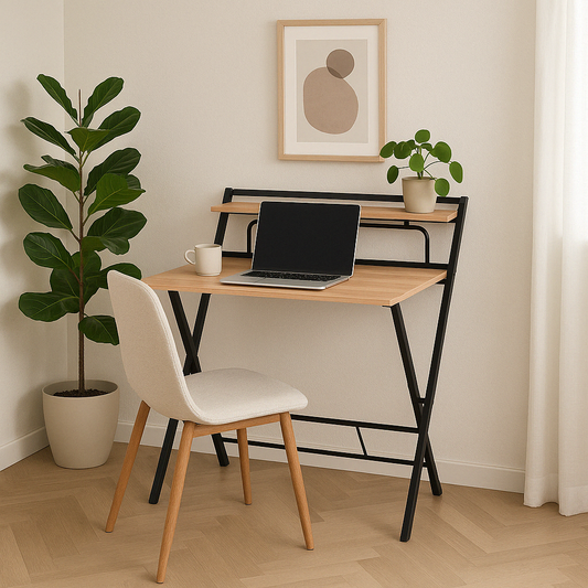 Escritorio Tripoli-N Plegable Negro