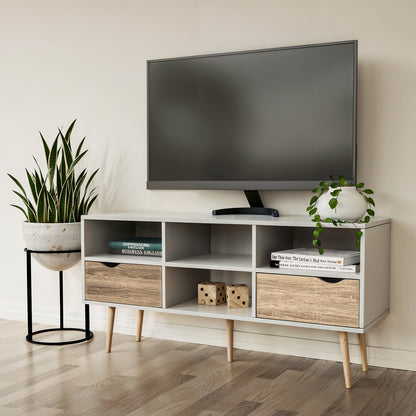 Combo Sala Nórdica - Mueble de TV Bolonia + Librero Gotemburgo