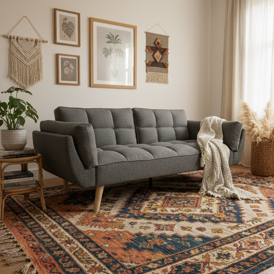 Sofá Cama 3 Plazas Buher Gris