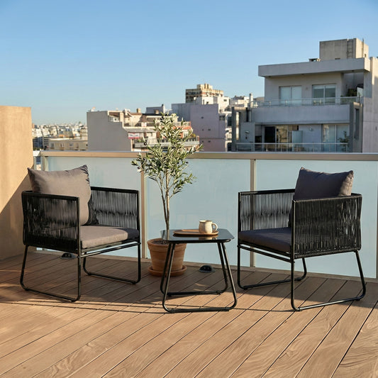 Set de Exterior Kiri 2 Sillas + Mesa Auxiliar