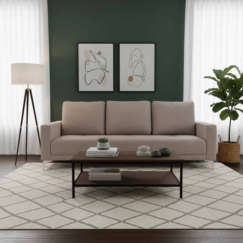 Sofá Cama Malva 3 Plazas Taupe Gris