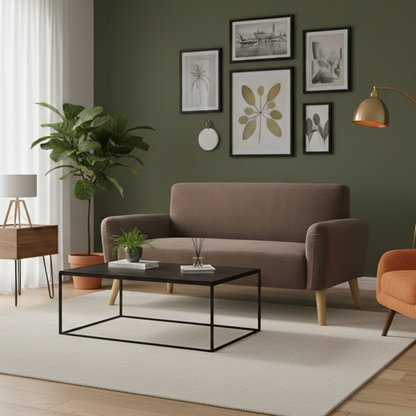 Sofá 2 Plazas Nemi Marrón