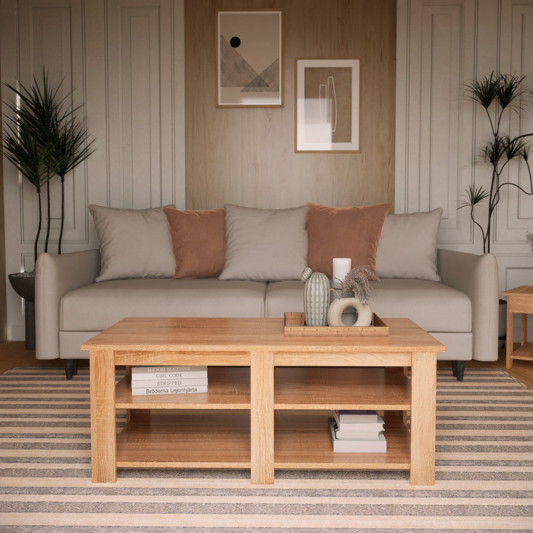 Mesa de Centro Saitama Estilo Roble