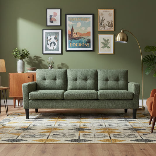 Sofá 3 Plazas Sutri Verde