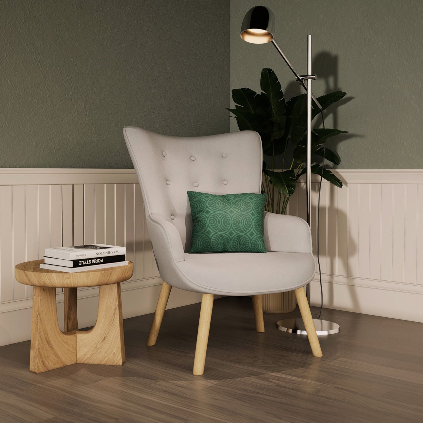 Sillón Individual para Sala Comedor Terciopelo Gris