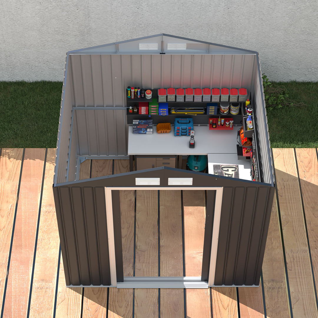 Cobertizo de Almacenamiento Para Exterior 213x191x195