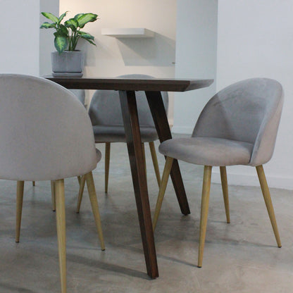 Mesa de Comedor Zuren 6 Personas Café Oscuro
