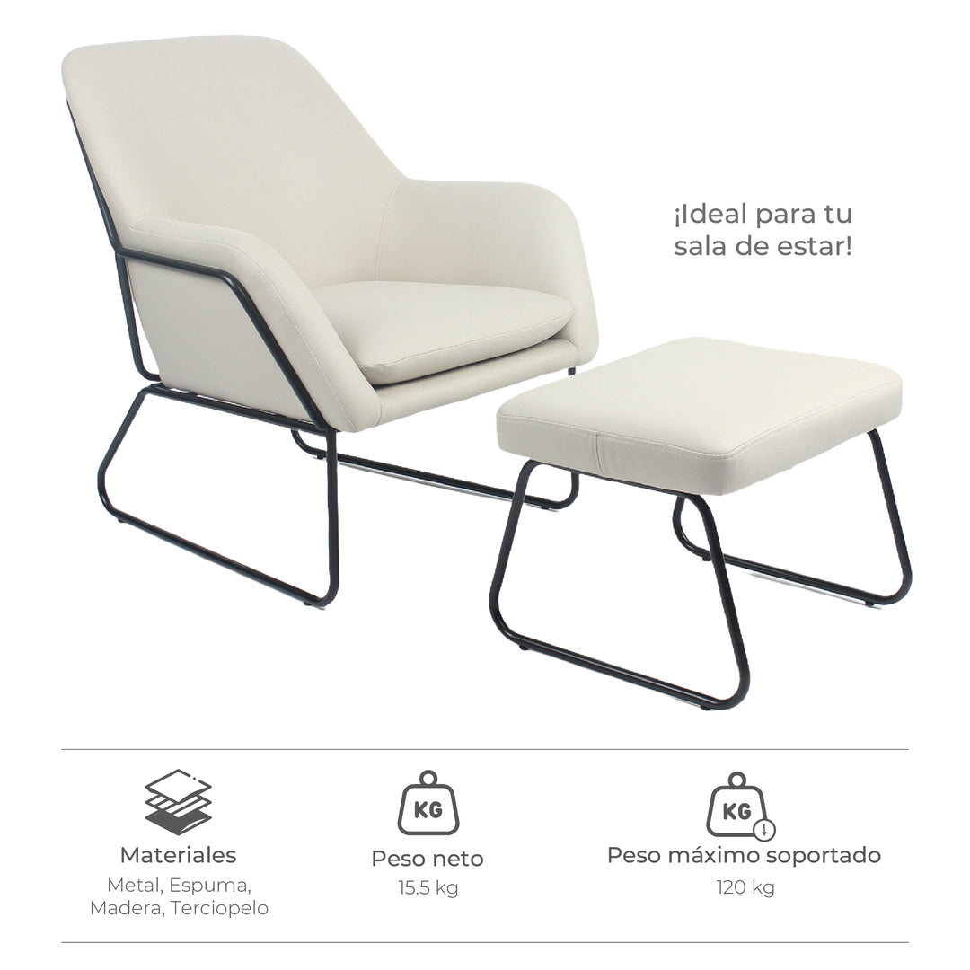 Sillón Individual Selina Beige