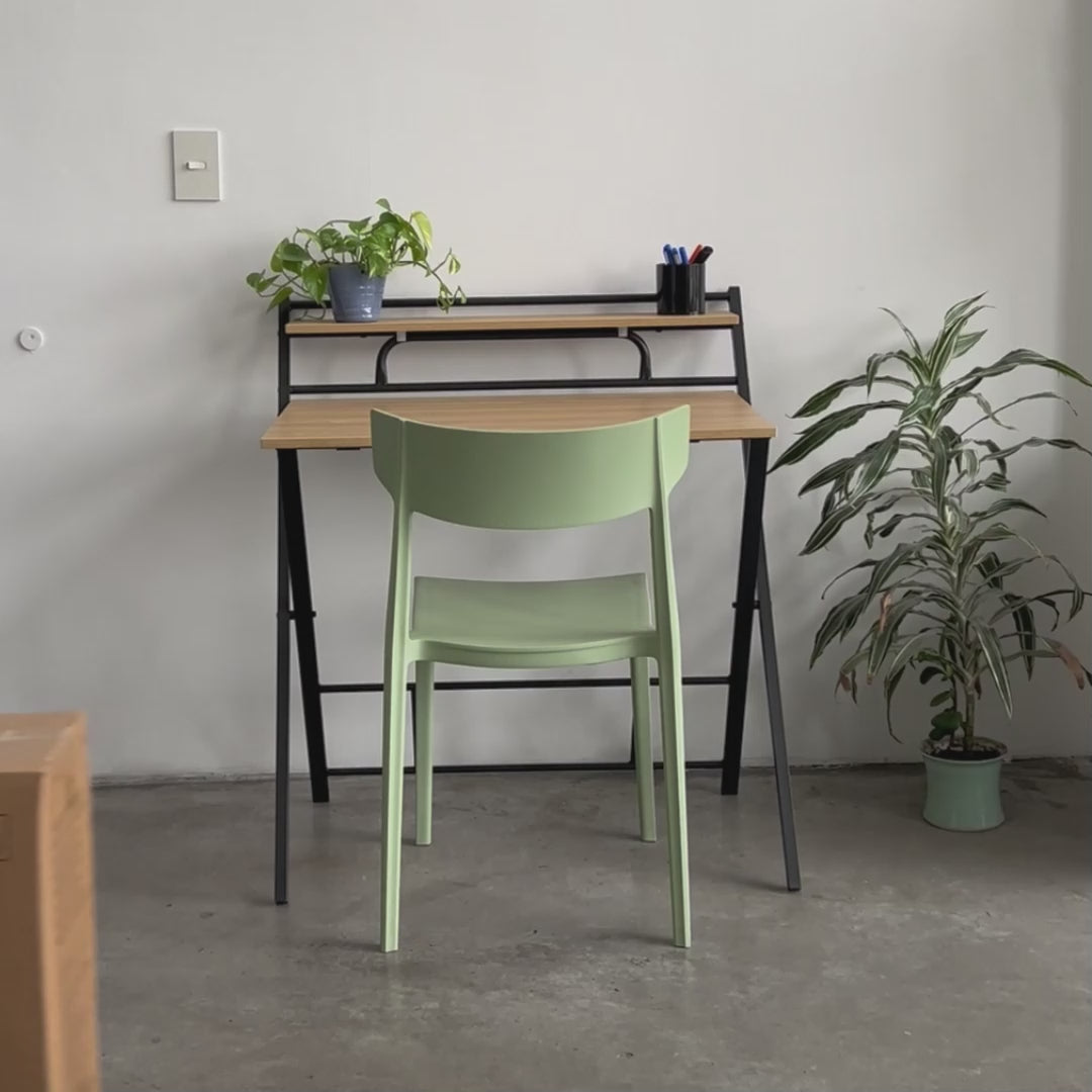 Silla de Oficina con Cabecera Ajustable Negra