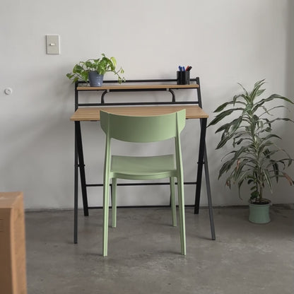 Silla de Oficina con Cabecera Ajustable Negra