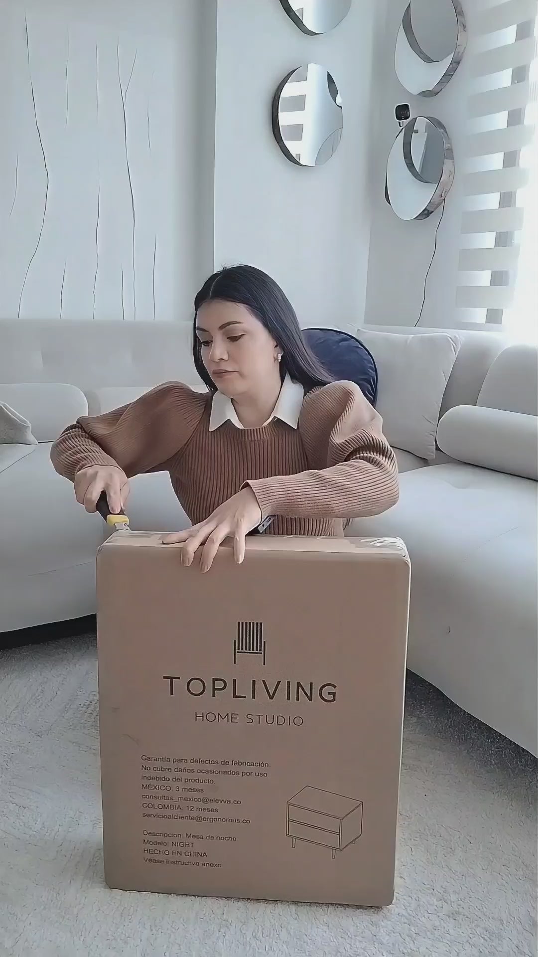 Buró Night Vintage con Cajones Negro