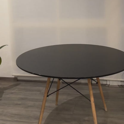 Set 2 Sillas de Comedor Tapizadas Respaldo Curvo Blancas