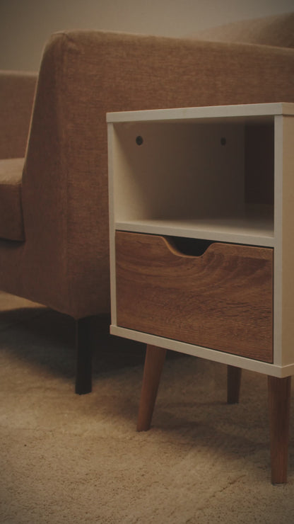 Buró Nórdico con Estante y Cajón