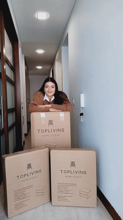 Cómoda Nórdica con 4 Cajones Negra