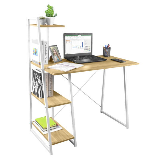 Escritorio Toronto con Repisas Café