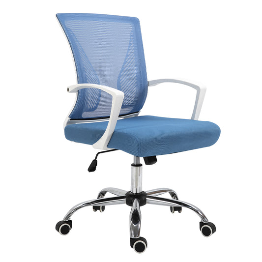 Silla de Oficina Paris Ergonómica Semi Reclinable Azul