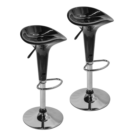 Set 2 Taburetes Danke-N con Altura Ajustable Negro