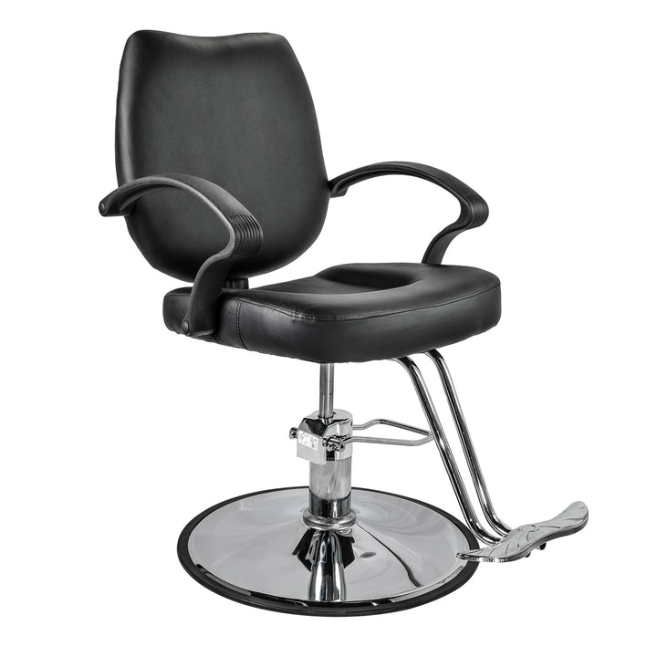 Silla Barbería Crew Hidráulica con Descansa Pies Negra