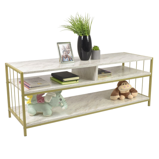 Mesa de Centro Kampala Estilo Mármol Blanca