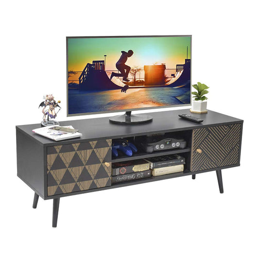 Mueble de TV Corintio-N Estilo Vintage Negro