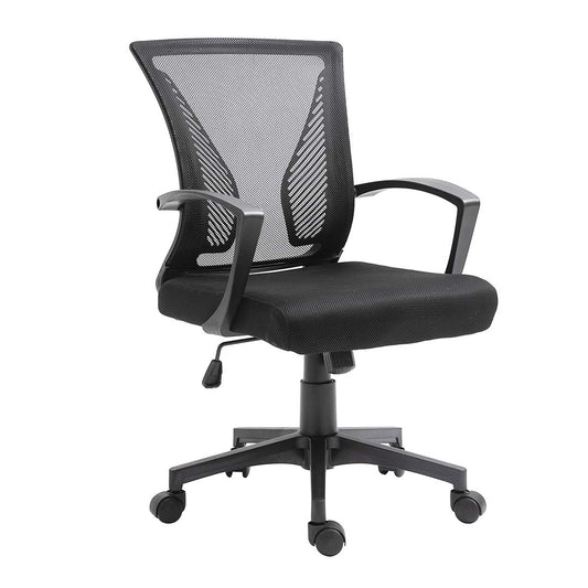 Silla de Oficina Lyon con Asiento Semi Reclinable Negro