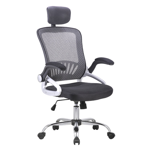 Silla de Oficina Megaplus-G con Cabecera Gris