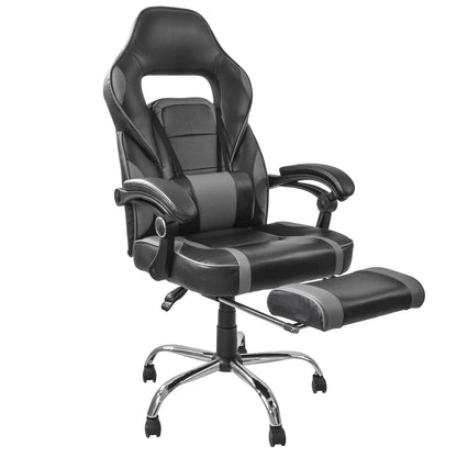 Silla Gamer Samus Reclinable con Descansapies Negra