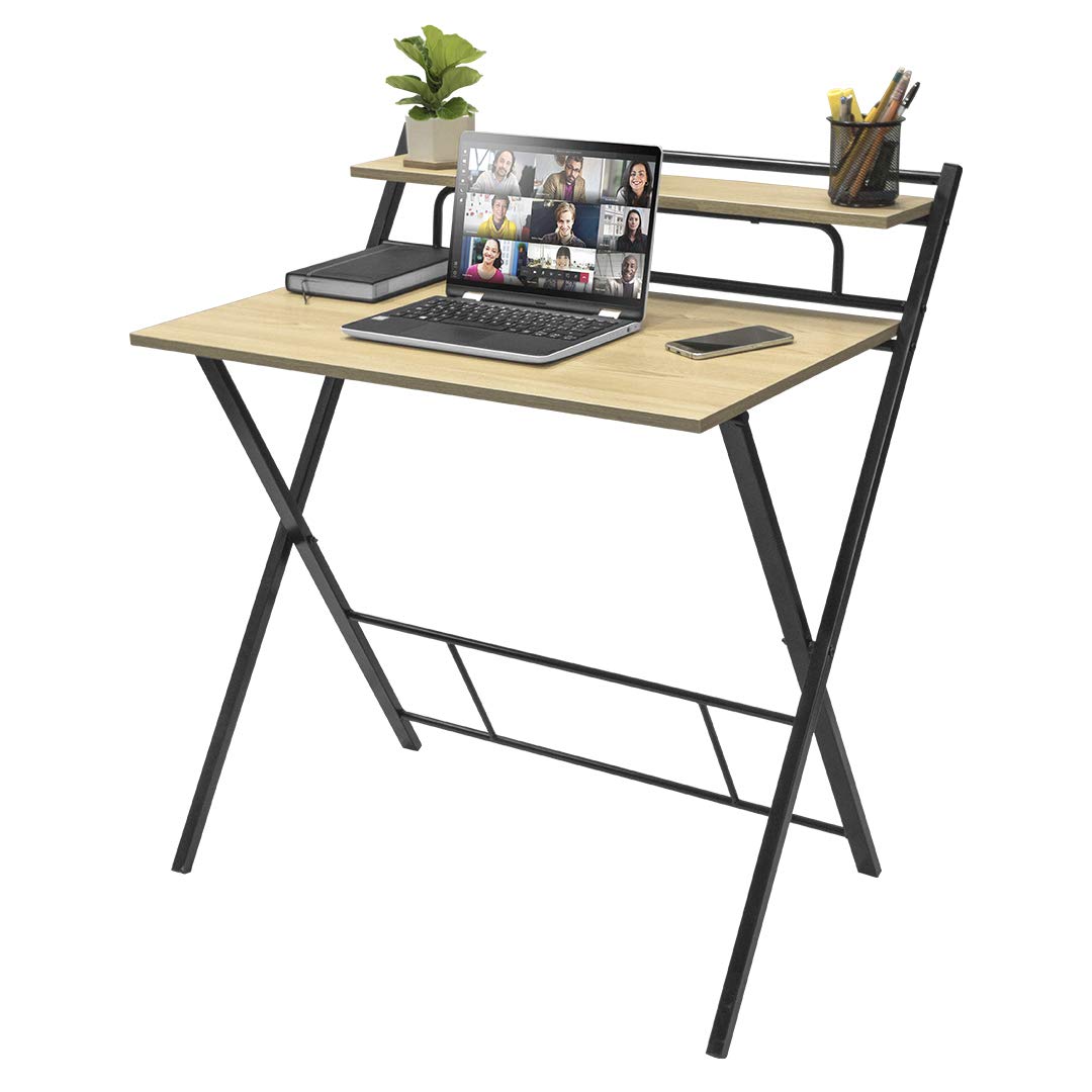 Escritorio Tripoli-N Plegable Negro